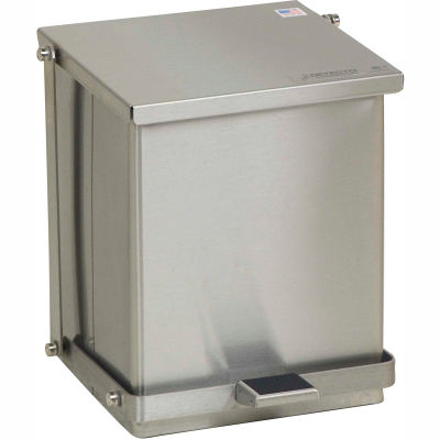 Detecto® Stainless Steel Step-On Can, 16 Quart