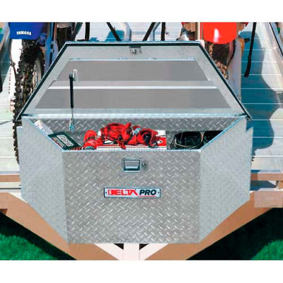 DELTA PRO Aluminum Trailer Tongue Box - 48"L Bright