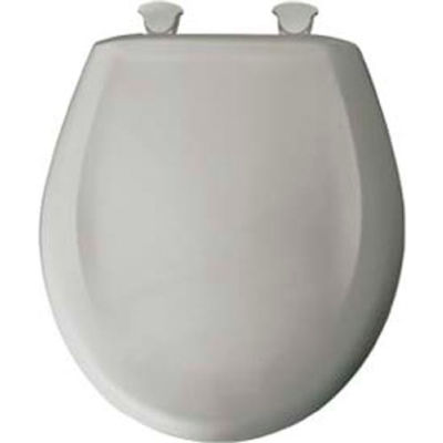 Bemis Plastic Seat, Whisper Close w/Easy Clean & Change™ Hinges, Elongated, W/Cover Silver