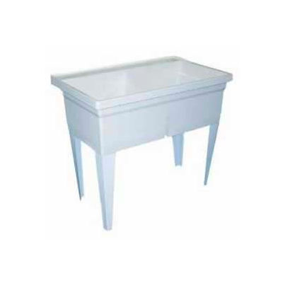 Fiat® FLTDII100 White Floor Mounted Laundry Tub 40"L x 24"W x 33-1/4"H
