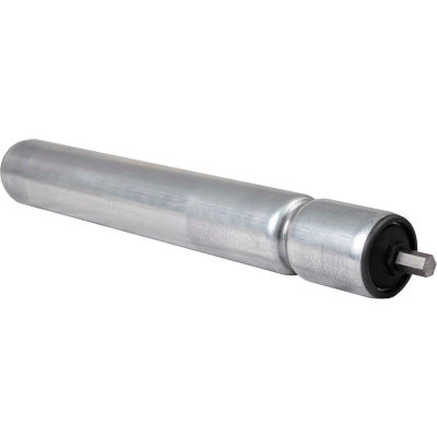 1.9" Dia. x 16 Ga. Galvanized Single Grooved Roller 42075-14-GP for 14" O.A.W. Omni Conveyors