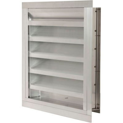 Combination Louver / Damper with Flange 30" - ACL-F 30