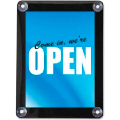 Deflect-O Double-Sided Window Display Sign 15" x 12-5/8" Clear