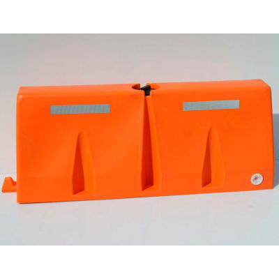 5'L Traffic Barrier, Polyethylene, Orange | B1604473 - GLOBALindustrial.com