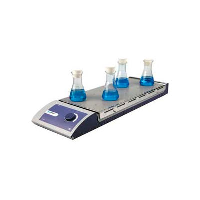SCILOGEX MS-M-S10 10-Position Analog Magnetic Stirrer 81131102, Stainless Steel Plate, 110V, 50/60Hz