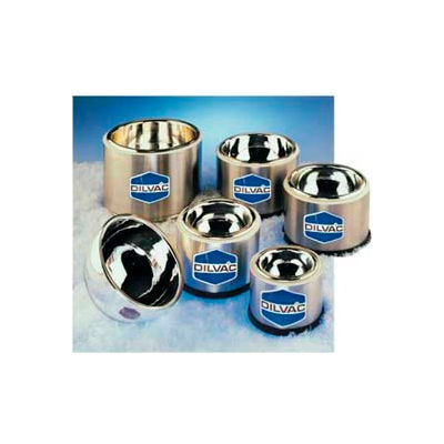 SCILOGEX DILVAC Stainless Steel Cased Low Profile Dewar Flask SS150SH, 1.9L Capacity, 7.4" Diameter