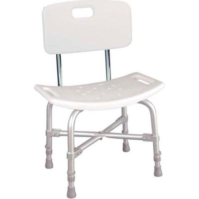Drive Medical 12021KD-1 Bariatric Heavy Duty Bath Bench With Back, Knock Down