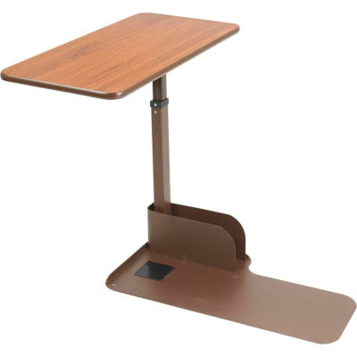 Drive Medical Deluxe Seat Lift Chair Overbed Table, Right Side Table, Teak