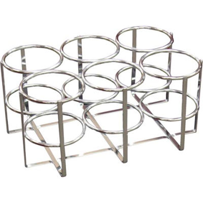 Drive Medical 18114 Economy Oxygen Rack, Holds 6 C, D, or E Cylinders
