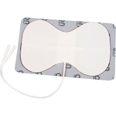 Butterfly Pre-Gelled Electrodes for TENS Unit, 4" x 5.9", Pack of 1