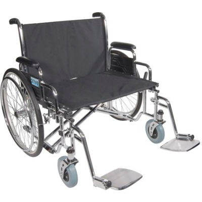 30" Bariatric Sentra EC Heavy Duty Extra Extra Wide Wheelchair, Detachable Desk Arms