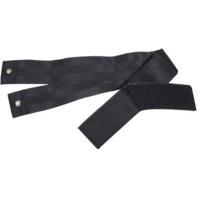 Bariatric Wheelchair Seat Belt, Hook & Loop Fastener Closure, Black, For Waist Sizes Up to 60", 1/EA