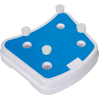 Drive Medical Portable Bath Step RTL12068, 300 Lbs. Capacity, White & Blue