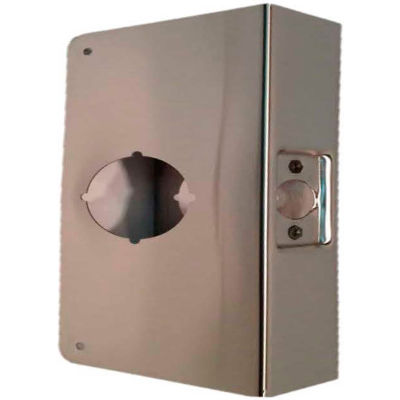 Don Jo 1-CW-BZ Wrap Around For Cylinder Door Locks 2-1/8"Hole, 4"x9", Bronze - Pkg Qty 10