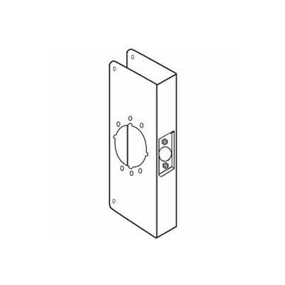 Don Jo 12-2-CW-10B Wrap Around For Cylinder Door Locks, 4-3/4"x12", Oil Rubbed Bronze