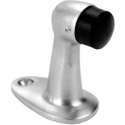 Don Jo 1452-619 Door Stop, 2-3/4", 2-1/2"x1-1/2"Base, Satin Nickel - Pkg Qty 10