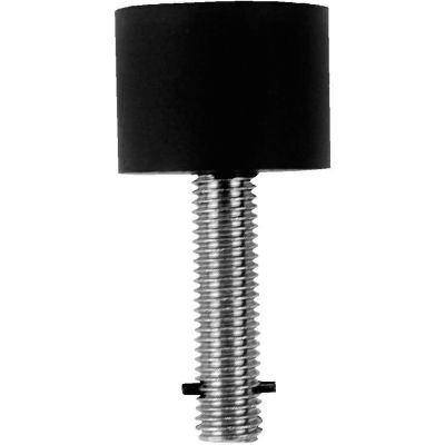 Don Jo 1462-BK Detention Stop, 4-1/2", 1-1/2"x2"Base, Black - Pkg Qty 20