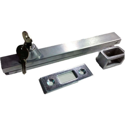 Don Jo 1579-626 Surface Bolts-UL Rated, Locking Function W/Key, Brushed Chrome - Pkg Qty 10