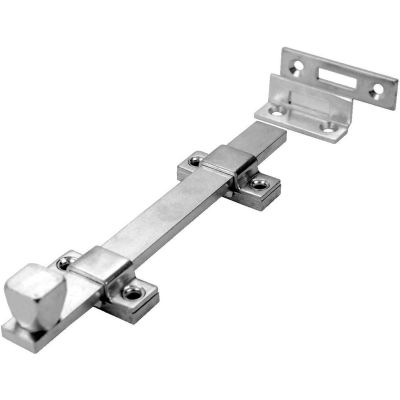 Don Jo 1580-626 Surface Bolts-UL Rated, No Locking Function W/Key, Brushed Chrome - Pkg Qty 10