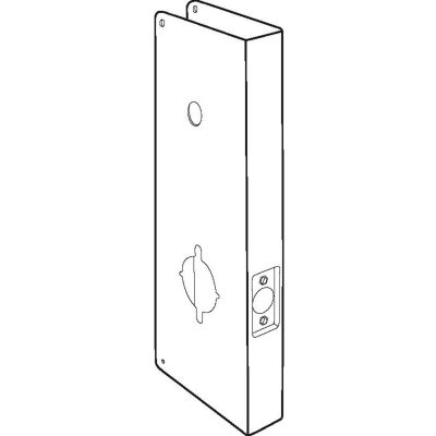 Don Jo 19-CW-S Wrap Around For Marks I-Q Locks, 5"x15", Stainless Steel