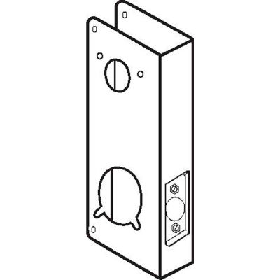 Don Jo 5000-CW-PB Wrap Around For Kaba/Simplex 1000, E-2000, 4000 & 5000 Series, Polish Brass