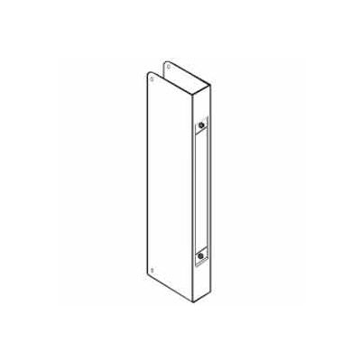 Don Jo 504-CW-S Mortise Lock Wrap Around Plate For 86 Cut-Out, Stainless Steel