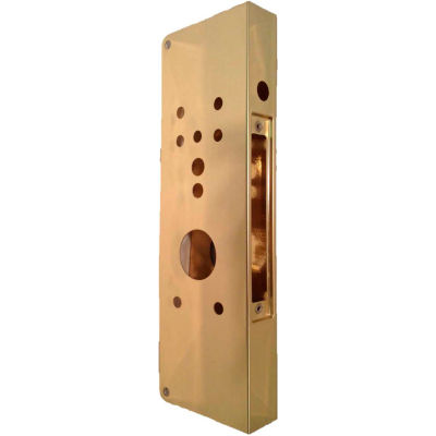 Don Jo 504AD-PB-CW Wrap Around AD Lock, Polish Brass