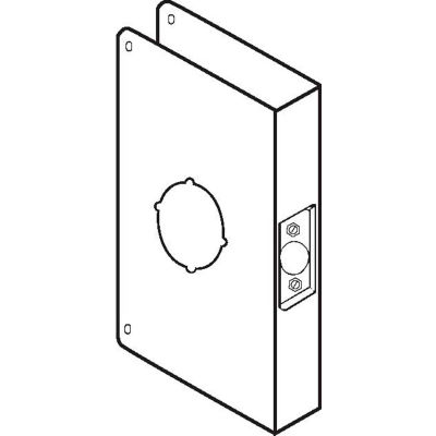 Don Jo 55A-CW-S Wrap Around For Locks W/Converted Backsets, Stainless Steel