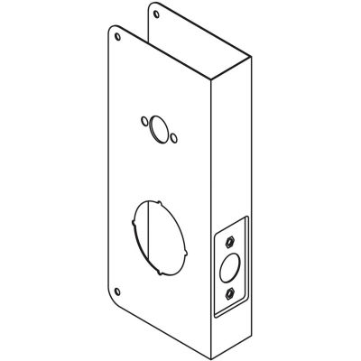 Don Jo 6200-S-CW Wrap Around Plate, Stainless Steel
