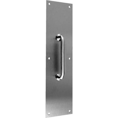 Don Jo 7010-628 Pull Plate W/Cast Pull, 3-1/2"x15"Plate Size, 1-5/16"Clearance, Aluminum
