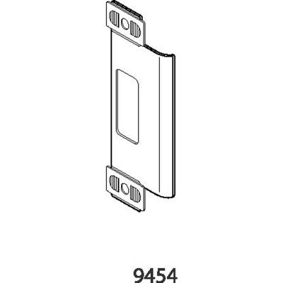 Don Jo 9454-BP Adjustable Strike, 1-1/4"x4-7/8", Brass Plated - Pkg Qty 10