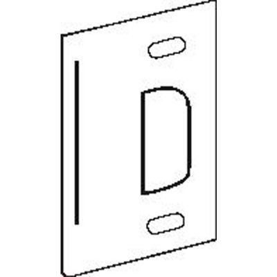 Don Jo A 2 SS-SL Security Strike, 1-3/4"x3"-3/8, Silver Coated - Pkg Qty 10