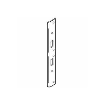 Don Jo AST 21386-SL Armor Strike, 18"x1-3/8", Dbl Hole For 5-1/2"& 6"Center Holes, Silver Coated - Pkg Qty 10