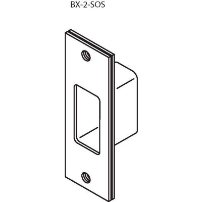 Don Jo BX-2-SDS-605 Security Strike, 4-7/8"x1-1/4", Polish Brass - Pkg Qty 10