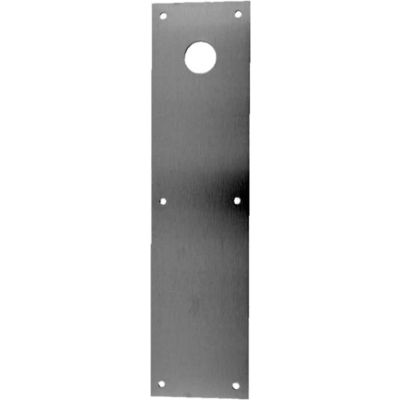 Don Jo CFC71-628 Push Plate W/ 1-1/4"Holes, 4"x16", Aluminum
