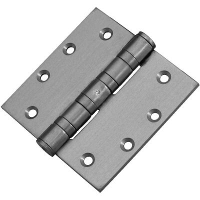 Don Jo HWBB95045-630 Full Mortise Ball Bearing Template Hinge, 5"x4-1/2", 0.18 Gauge, SS - Pkg Qty 3