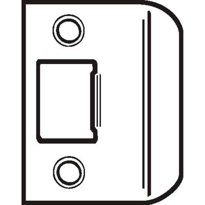 Don Jo ST 214-630 Replacement Strike, 2-1/4"x1-1/4", Stainless Steel - Pkg Qty 10