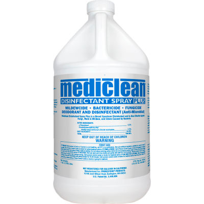 Mediclean Disinfectant Spray Plus 221522000 - 1 Gallon - Case of 4