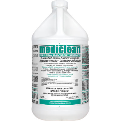 Mediclean Germicidal Cleaner Concentrate, Lemon Scented 221592909 - 1 Gallon - Case of 4