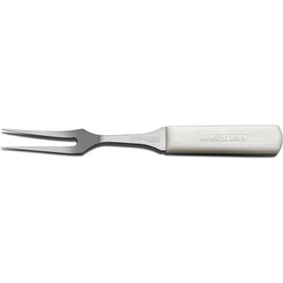 Dexter Russell 14473 - Fork, Heavy Duty High Carbon Steel, White Handle, 9"L