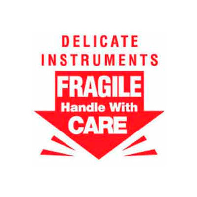 Delicate Instrument 3" x 3" - White / Red