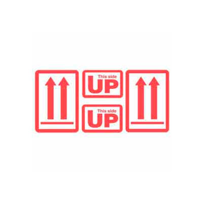 This Side Up 5" x 9" - White / Red