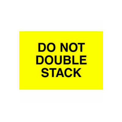 Don't Double Stack 2" x 3" - Bright Yellow / Black