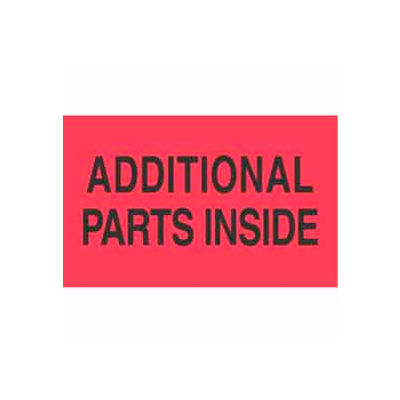 Aditional Parts Inside 3" x 5" - Fluorescent Red / Black