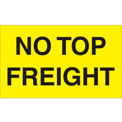 No Top Freight 3" x 5" - Bright Yellow / Black