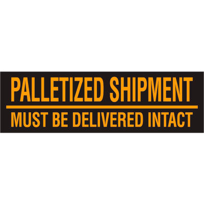 Palletized Shipment 3" x 10" - Fluorescent Orange / Black