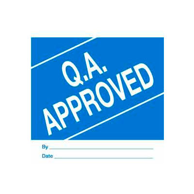 Qa Approved 4" x 4" - Blue / White