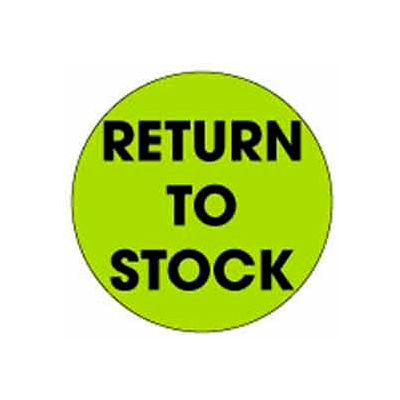 Return To Stock 2" Dia. - Fluorescent Green / Black