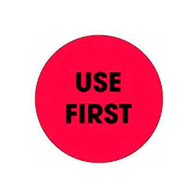 Use First 2" Dia. - Fluorescent Red / Black