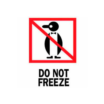 Do Not Freeze 3" x 4" - White / Red / Black